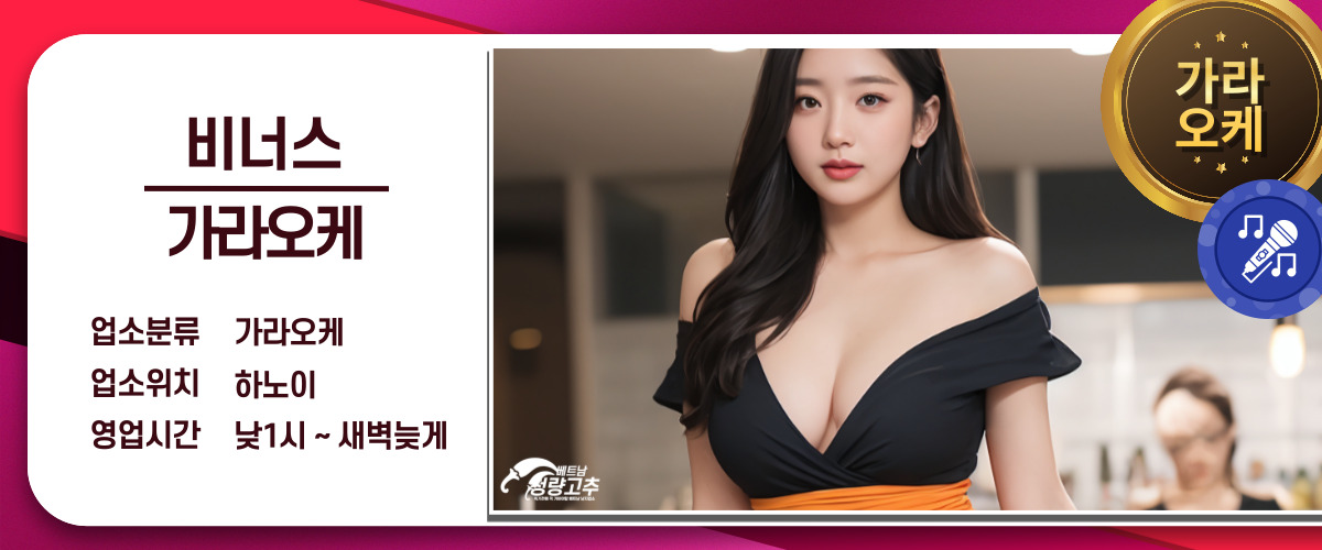 하노이 비너스 가라오케 코스 안내