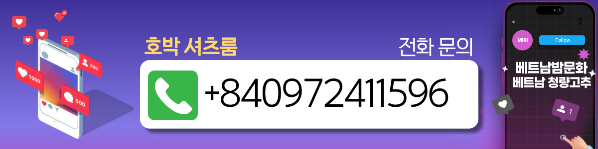 하노이 셔츠룸 호박 전화